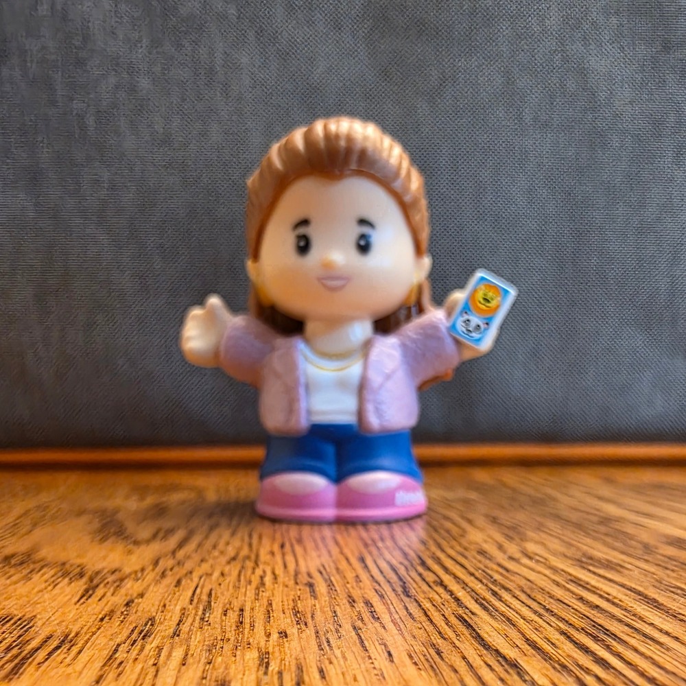 Fisher-Price Little People Ted Lasso Keeley Jones Figure Pink Jacket Toy HGW60